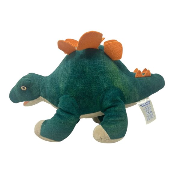 Build-A-Bear BAB Workshop Green Orange Dinosaur Plush Toy Stuffed Animal - Picture 3 of 9